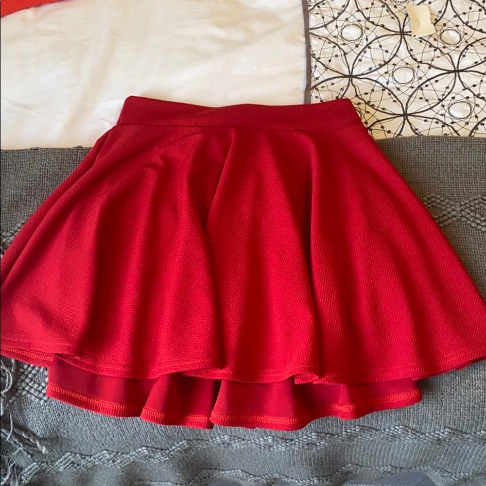 Red skirt